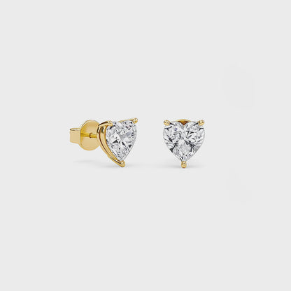 Liberty 1 Carat (0.5+0.5) Heart Diamond Earring