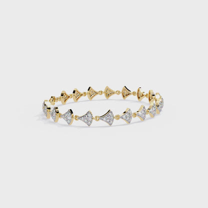 Bracelet en diamant rond Diamora