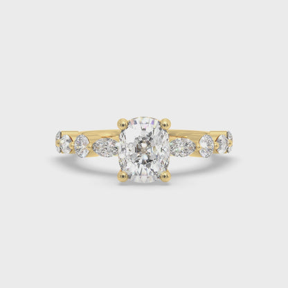 Florence Plus Cushion Diamond Ring