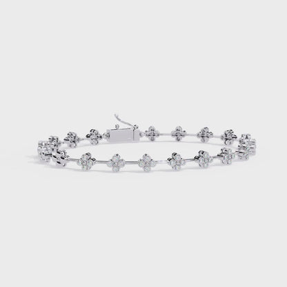 Stellar Circle Round Diamond Bracelet