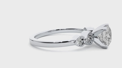 Sparkle Round Lab Grown Diamond Ring