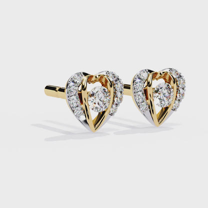 Boucles d'oreilles Lustrous Love en diamant