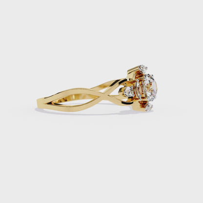 Bague en diamant rond Sparkletta