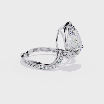 Enchanted Blossom Pear Diamond Ring