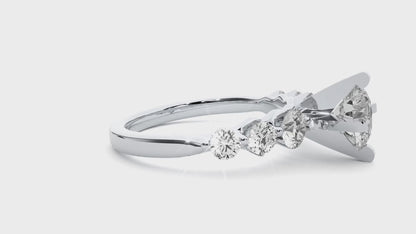 Lucky Seven Round Lab Grown Diamond Ring