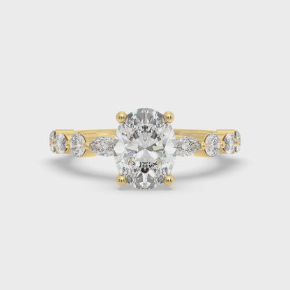 Florence Oval Diamond Ring
