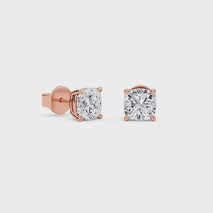 Liberty 5 Carat (2.5+2.5) Cushion Diamond Earring