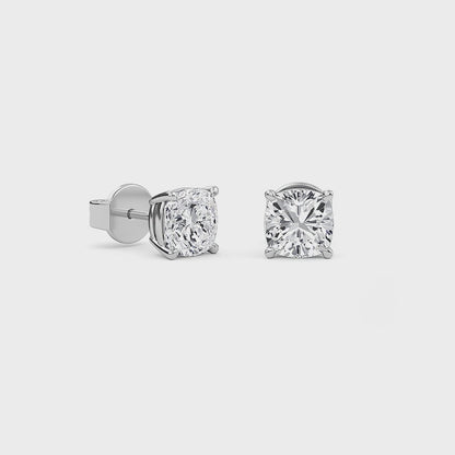 Liberty 3 Carat (1.5+1.5) Cushion Diamond Earring