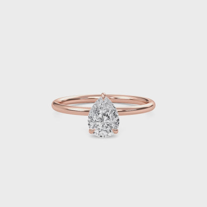 Bague Liberty en diamant poire 4 carats