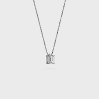 Liberty 1 Carat Emerald Diamond Pendant (Chain Sold Separately)