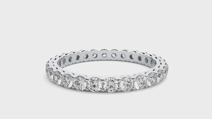 Timeless Eternity Band Round Lab Grown Diamond Ring