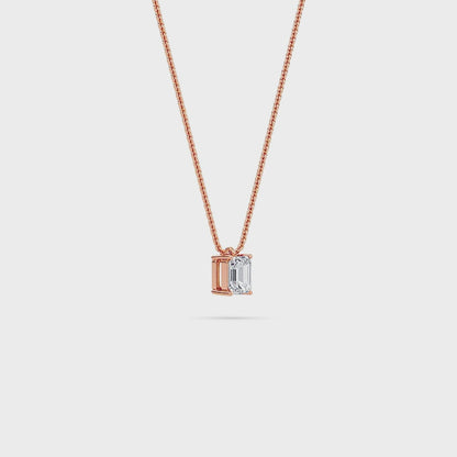 Liberty 1 Carat Emerald Diamond Pendant (Chain Sold Separately)