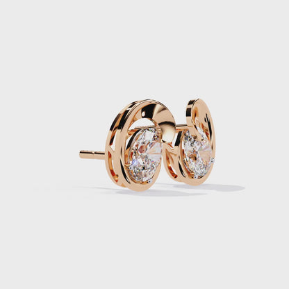 Cosmic Curve Diamond Earrings