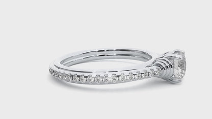 Majestic Grace Solitaire Diamond Ring