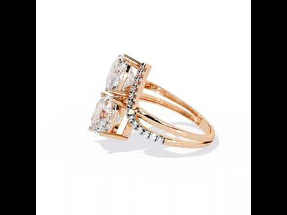 Eternal Duo Cushion Diamond Ring