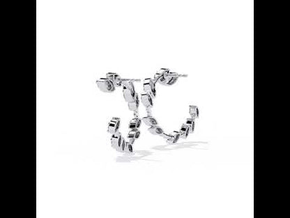 Boucles d'oreilles Auric Love en diamant