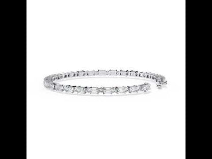 Glimmerine Emerald Diamond Bracelet