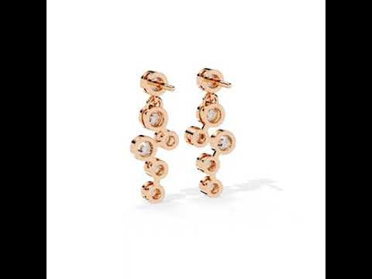 Bubble Drop Diamond Earrings