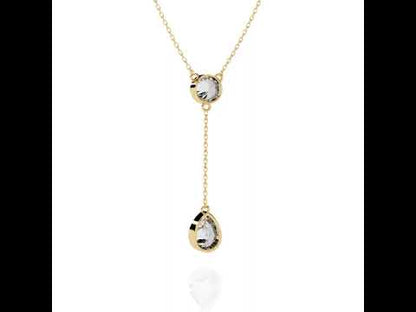 Aurora Pear Diamond Necklace