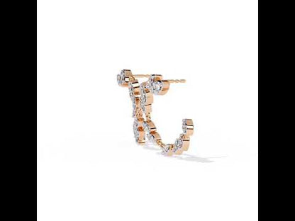 Boucles d'oreilles Auric Love en diamant