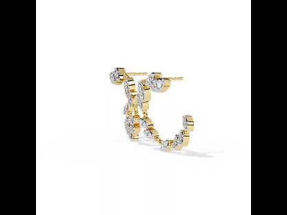 Boucles d'oreilles Auric Love en diamant