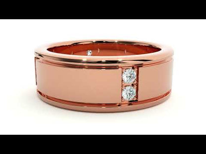 Bague en diamant rond Atlas