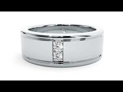 Bague en diamant rond Atlas