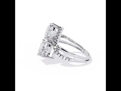 Eternal Duo Cushion Diamond Ring