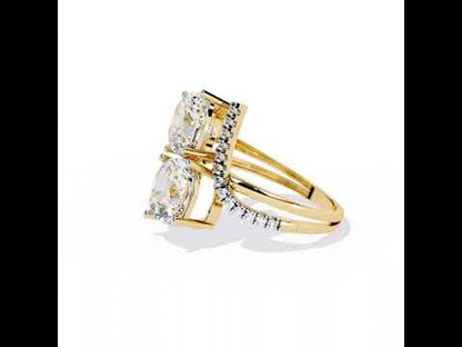 Eternal Duo Cushion Diamond Ring