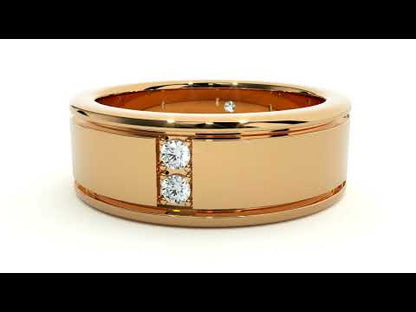 Bague en diamant rond Atlas