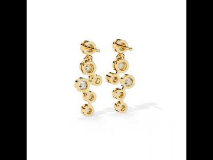 Bubble Drop Diamond Earrings