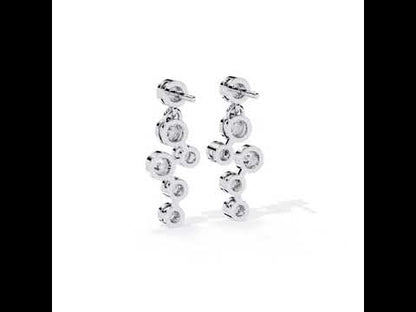 Bubble Drop Diamond Earrings