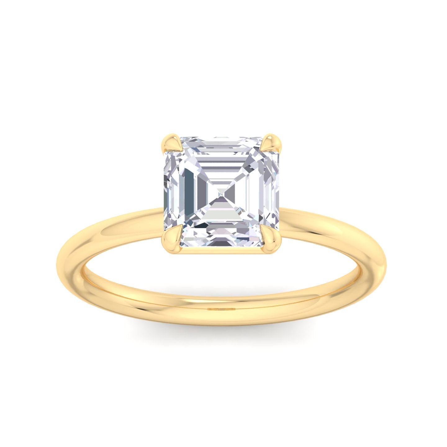bague liberty avec diamant asscher de 2 carats